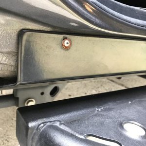 Trail edition rocker trim by Shrockworks. Rust on the mounting hardware provided by Shrockworks.