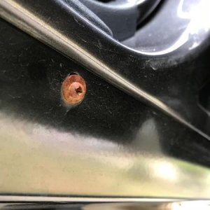 Trail edition rocker trim by Shrockworks. Rust on the mounting hardware provided by Shrockworks.