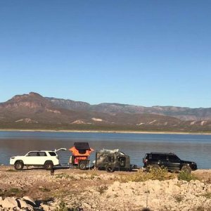 Camping on Roosevelt Lake, AZ