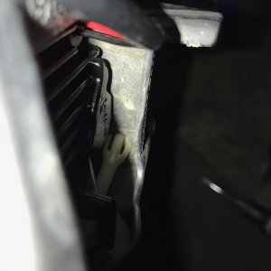 Make sure the alignment screw is snapped back into place.