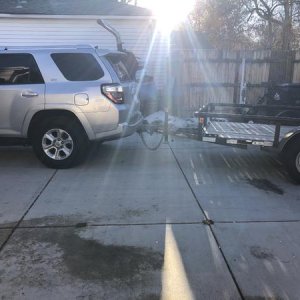 Putting it to work hauling some materials for a renovation
