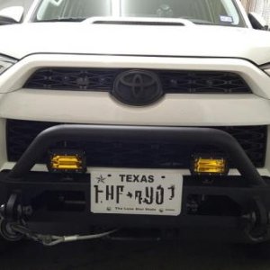 Front with lights and winch bumper