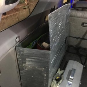 front side cargo box open
