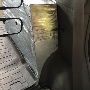 rear side of cargo box