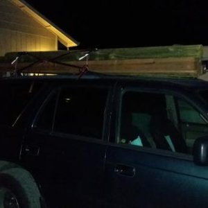 just a little lumber on the rack.