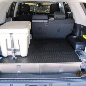 Rubber diamond plate mate installed with YETI