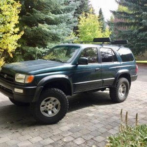 As she sits now. Weather started turning to fall and it gets too cold and snowy for working on the truck outside.