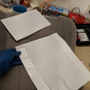 Cut the pad to size