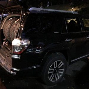 Best picture I have of the old Geolanders with the Terra Grapplers in the trunk!