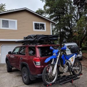 Sits almost level with the WRR out back