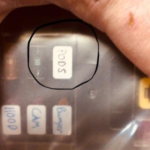 I used a 15amp Fuse in my aux fuse block to run the PODS