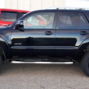Painted winter rims and tires