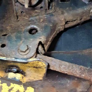 decent frame, only one hole!