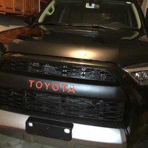 Pro Grill installed with the Orange outline.  More like this to come