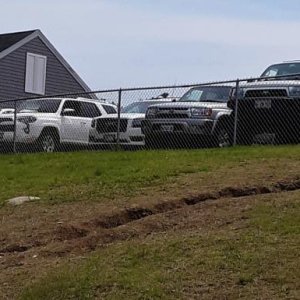 3 out of 5 ain't bad
This is at middle school lacrosse, you can see we like SUV's in Maine, Toys especially.