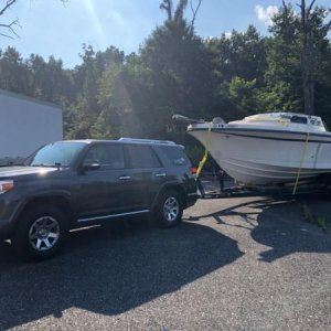 First tow, I probably could've gone smaller than a 25'. Meh, she did very well, even with a load leveling hitch.
