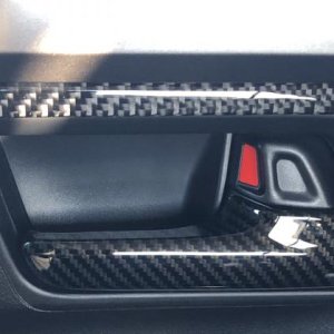 Prado Carbon Fiber Door handles.