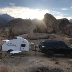 Alabama Hills with the new trailer