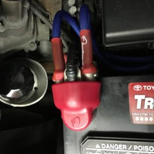 New positive battery terminal.
