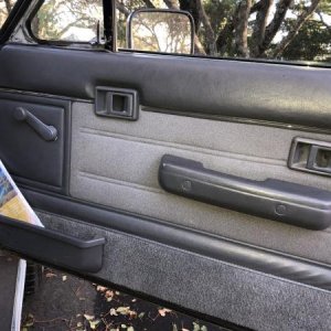 1988 SR5 V6 Dark Metallic Grey passenger door, the rest of the interior looks just as good.