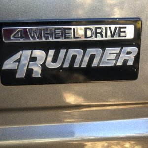 1988 Grey, rear logo