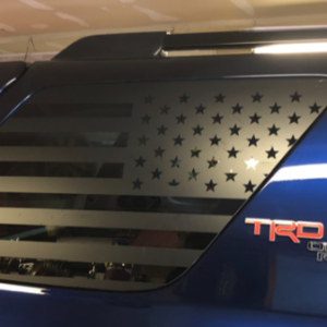 Both rear side window decaled