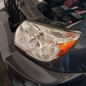 Headlight after restoring