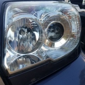 Headlight after restoring