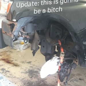Lower control arm replacement.