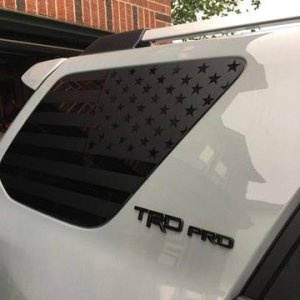 american flag decal made for 4runner 5th link below www.overlookgraphics.com