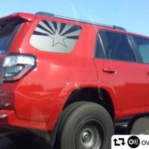 Arizona state flag made for 4runner 5th gen www.overlookgraphics.com