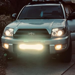 new custom light bar and fog lights