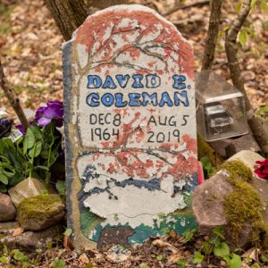 Saw this at Skidmore Lake Trail, it was pretty deep in the trails made me wonder if something happened there or if this was David's favorite spot. The