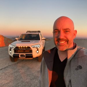 Highest point in Oklahoma, Mt Scott (2464' MSL) sunset selfie.