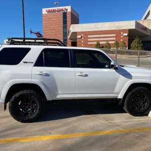 Work parking. My other ride is on the roof.