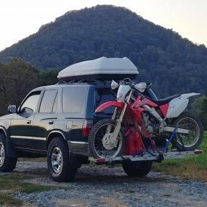 Truck and bike in Virginia mountains!