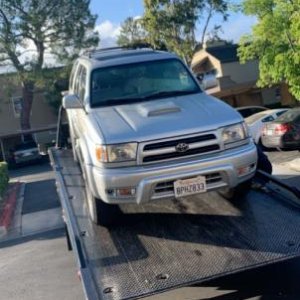 getting towed back to my house after the starter failed