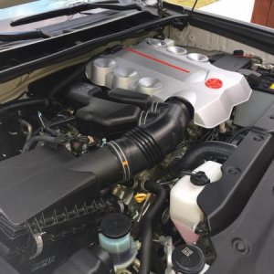 Needed sprucing up under the bonnet.  Removed the permanent Carbon filter insert in the Upper part of the Air Box to improve flow.