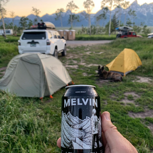 Shadow Mountain Campground, across the valley from Grand Teton