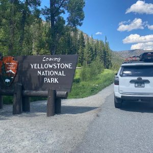Eastern gate of Yellowstone NP, Wyoming.