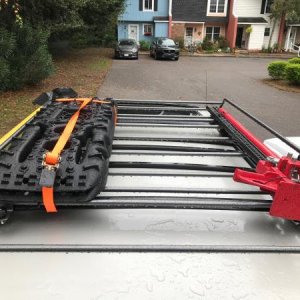 roof rack off amazon - $50
High lift jack off harbor freight - $40 (coupon)
Traction boards off amazon - $80