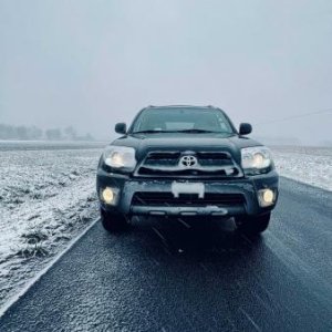 Had to drive through a winter storm on the 2 hour drive home from the dealer. Stopped for a photo shoot.