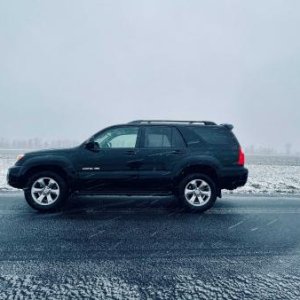 Had to drive through a winter storm on the 2 hour drive home from the dealer. Stopped for a photo shoot.