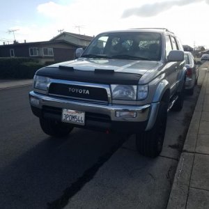 I used a 2nd Gen Toyota Badge, rather than a late model LC or FJ cruiser badge, for the Satoshi Mod. - The chrome badge looks perfect for the silver t