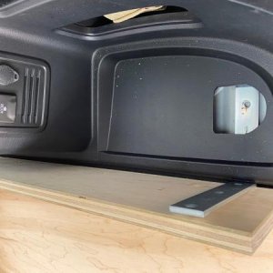 I opted to use framing L brackets to mount the drawer system.  I like this as it s strong than turnbuckles but I can still remove the drawer if needed