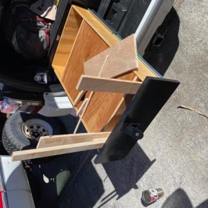 Decided to added a 'coffee table' spring pop up to one drawer.  Because of the compression locks, I had to space the pop up to give it clearance, and 