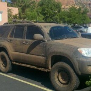 a little AZ monsoon gave us some mud puddles!