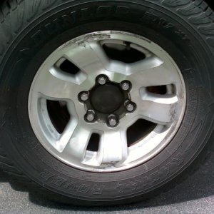 Before the wheel removal and prep.