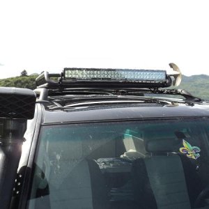 Rigid Industries 30 inch LED light bar, way brighter than i imagined.