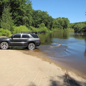Taking Murphy swimming.